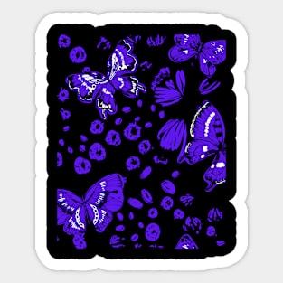 Butterfly purple pattern 12 Sticker